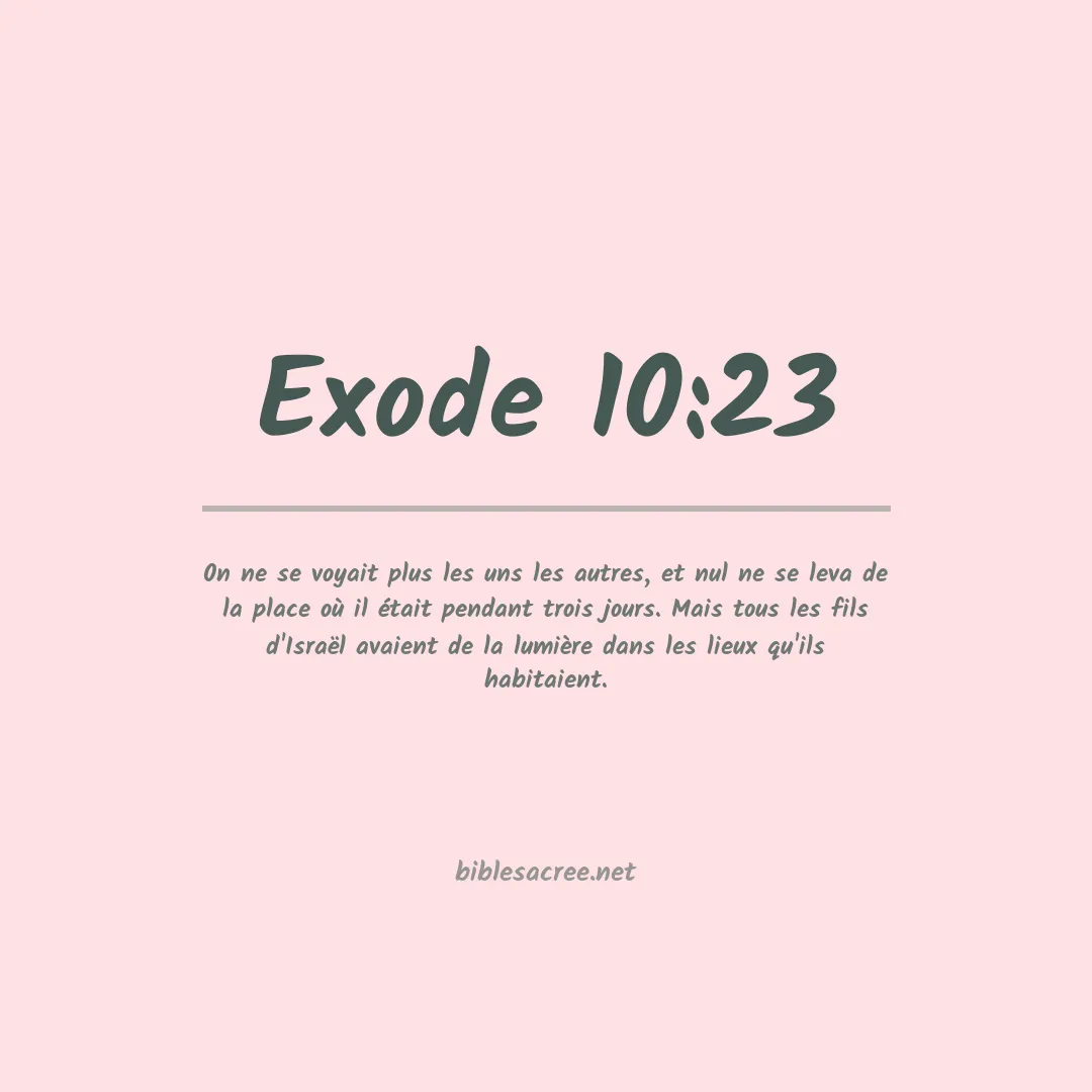 Exode - 10:23