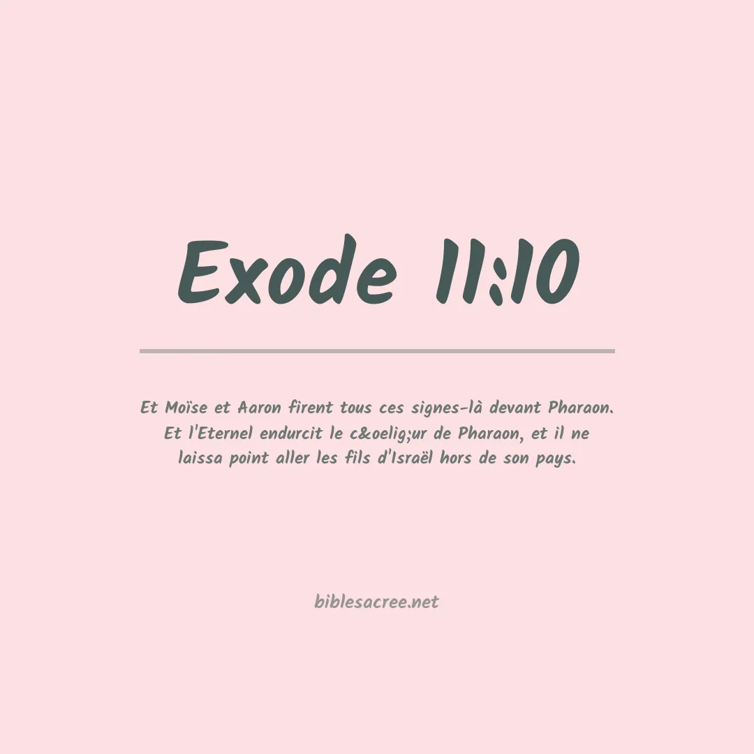 Exode - 11:10