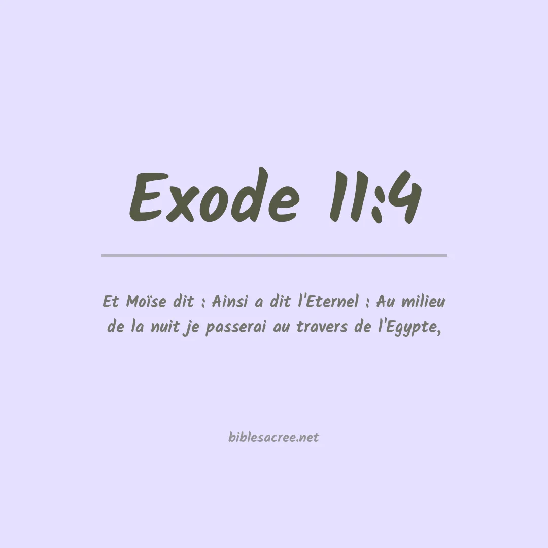 Exode - 11:4