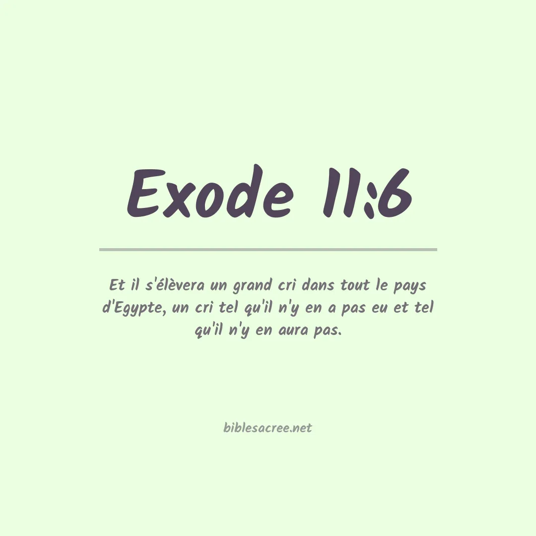 Exode - 11:6