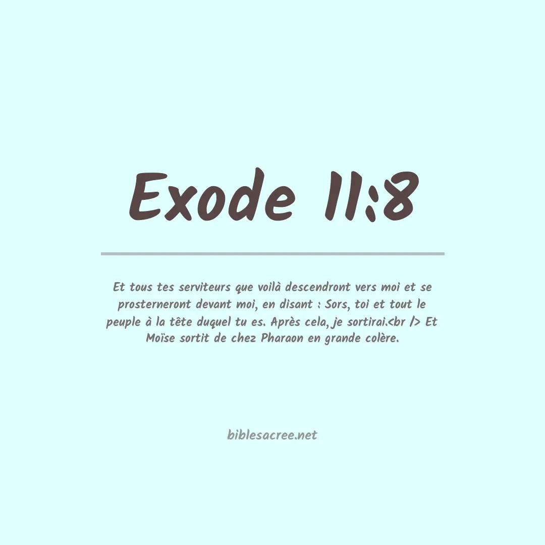 Exode - 11:8