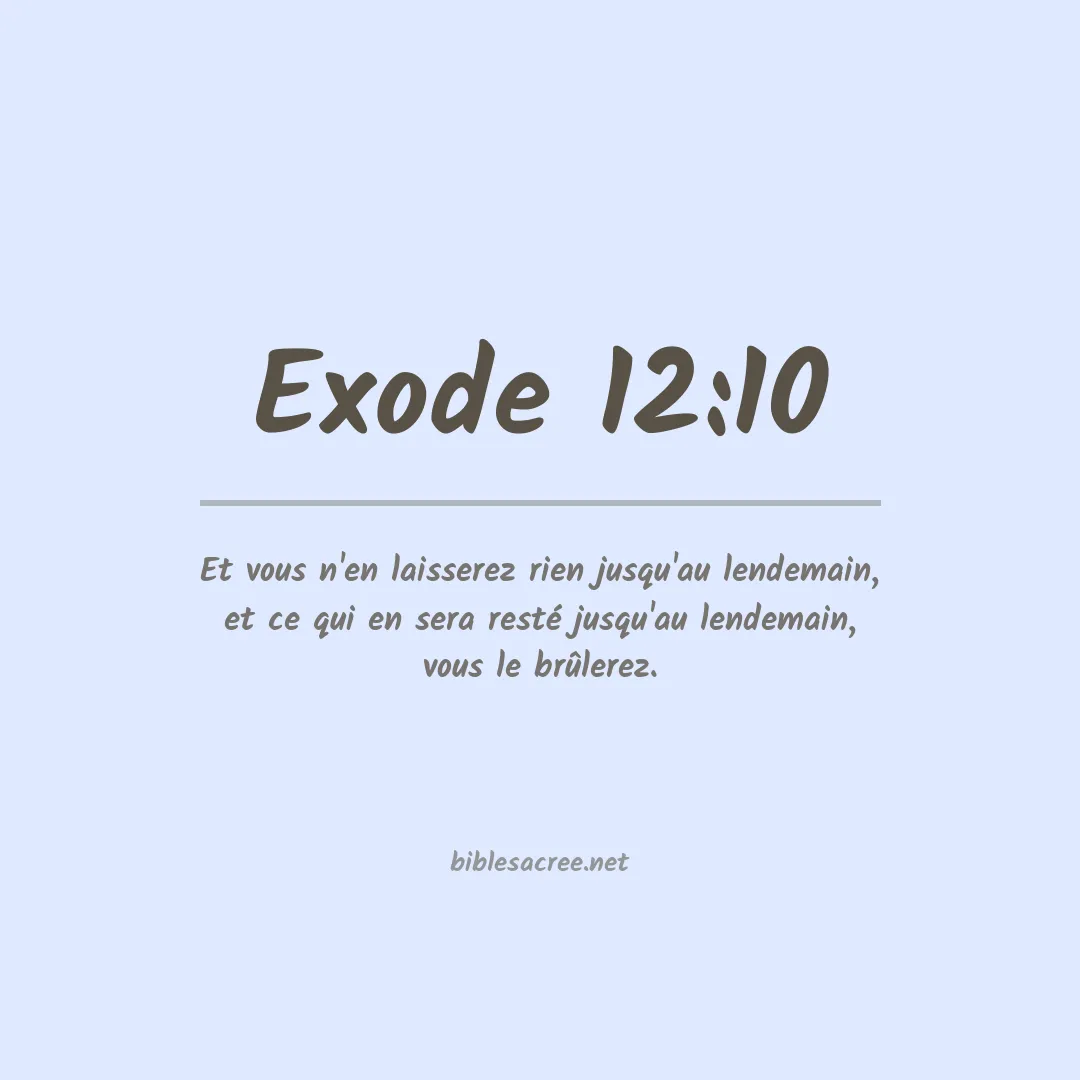 Exode - 12:10