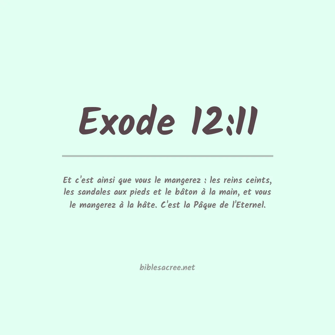 Exode - 12:11