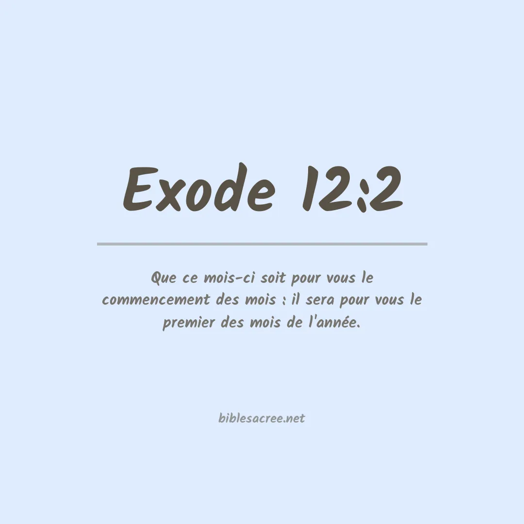 Exode - 12:2