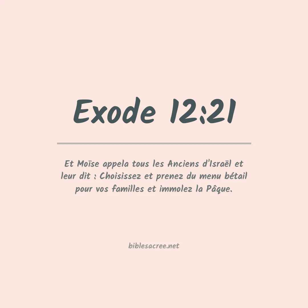 Exode - 12:21