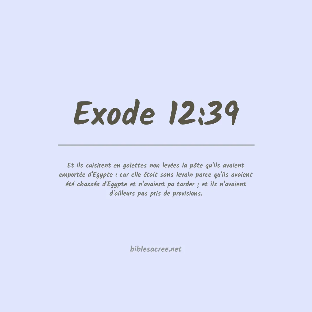 Exode - 12:39