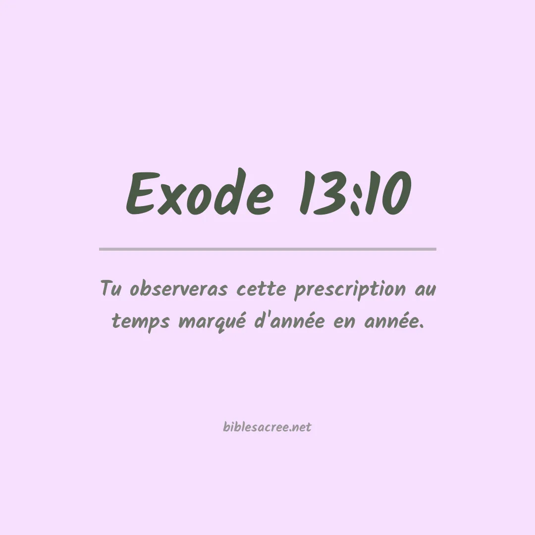 Exode - 13:10