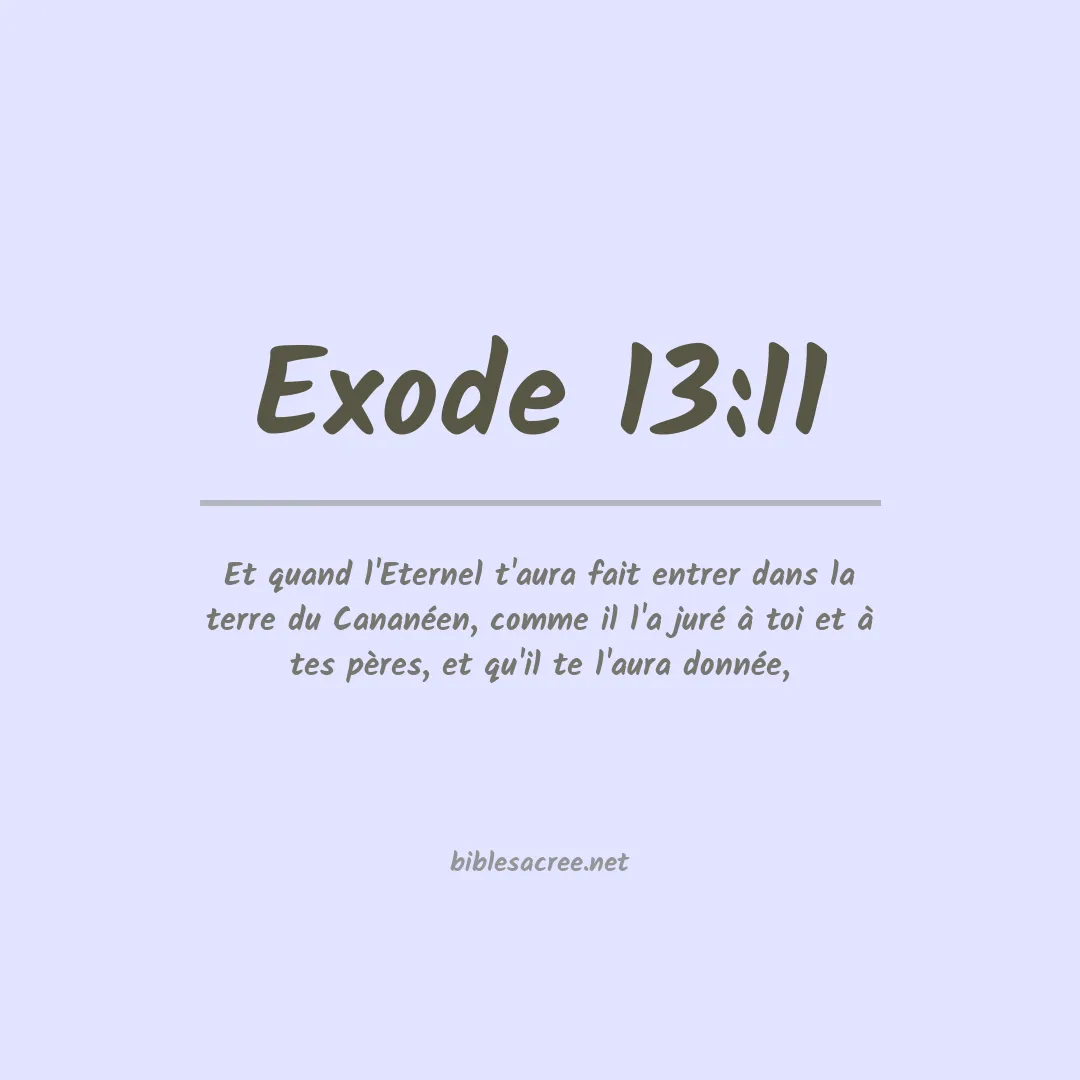 Exode - 13:11