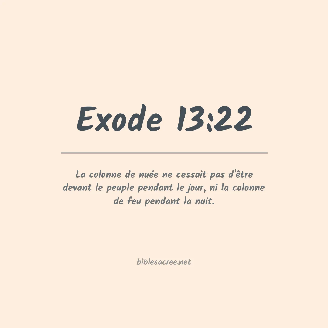Exode - 13:22