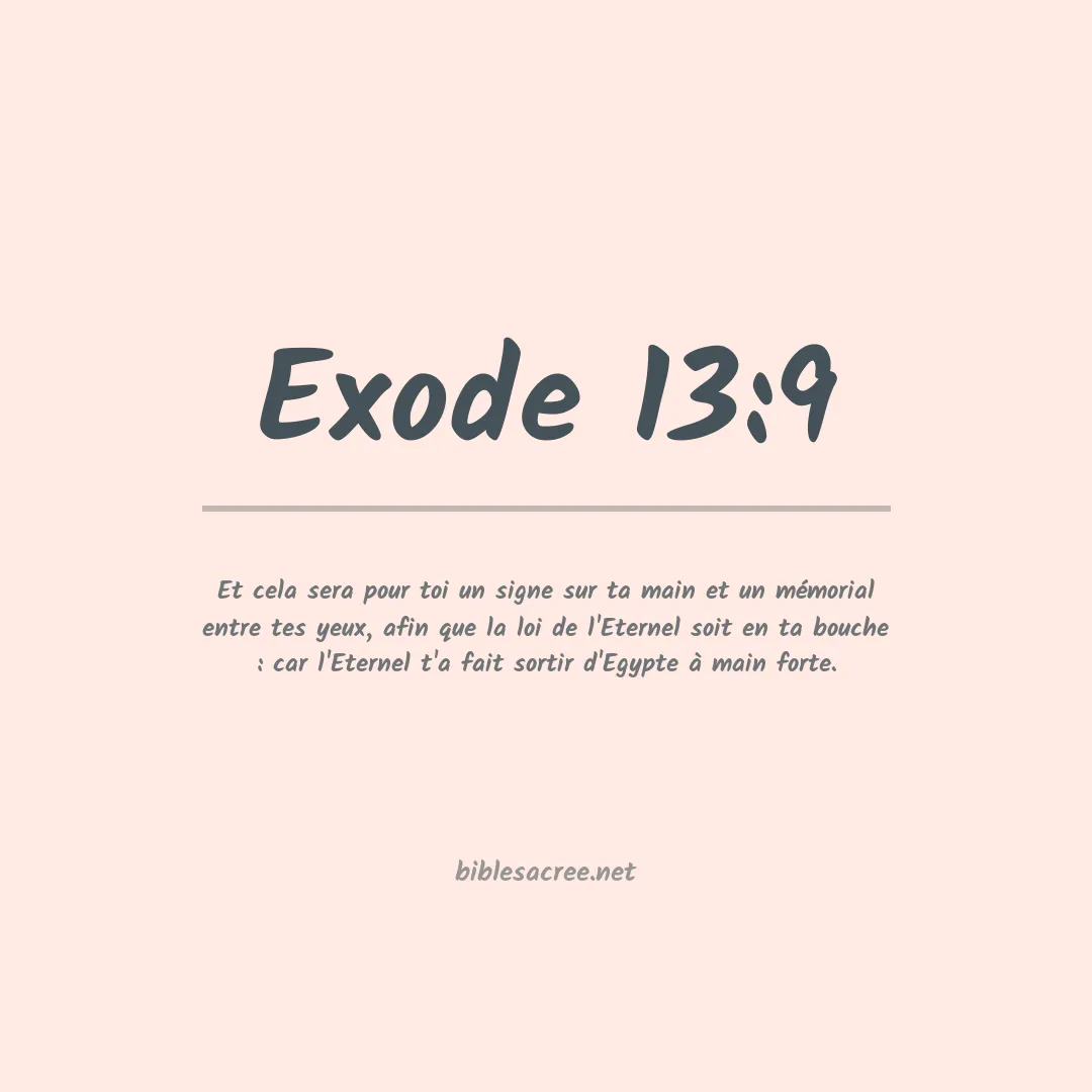 Exode - 13:9