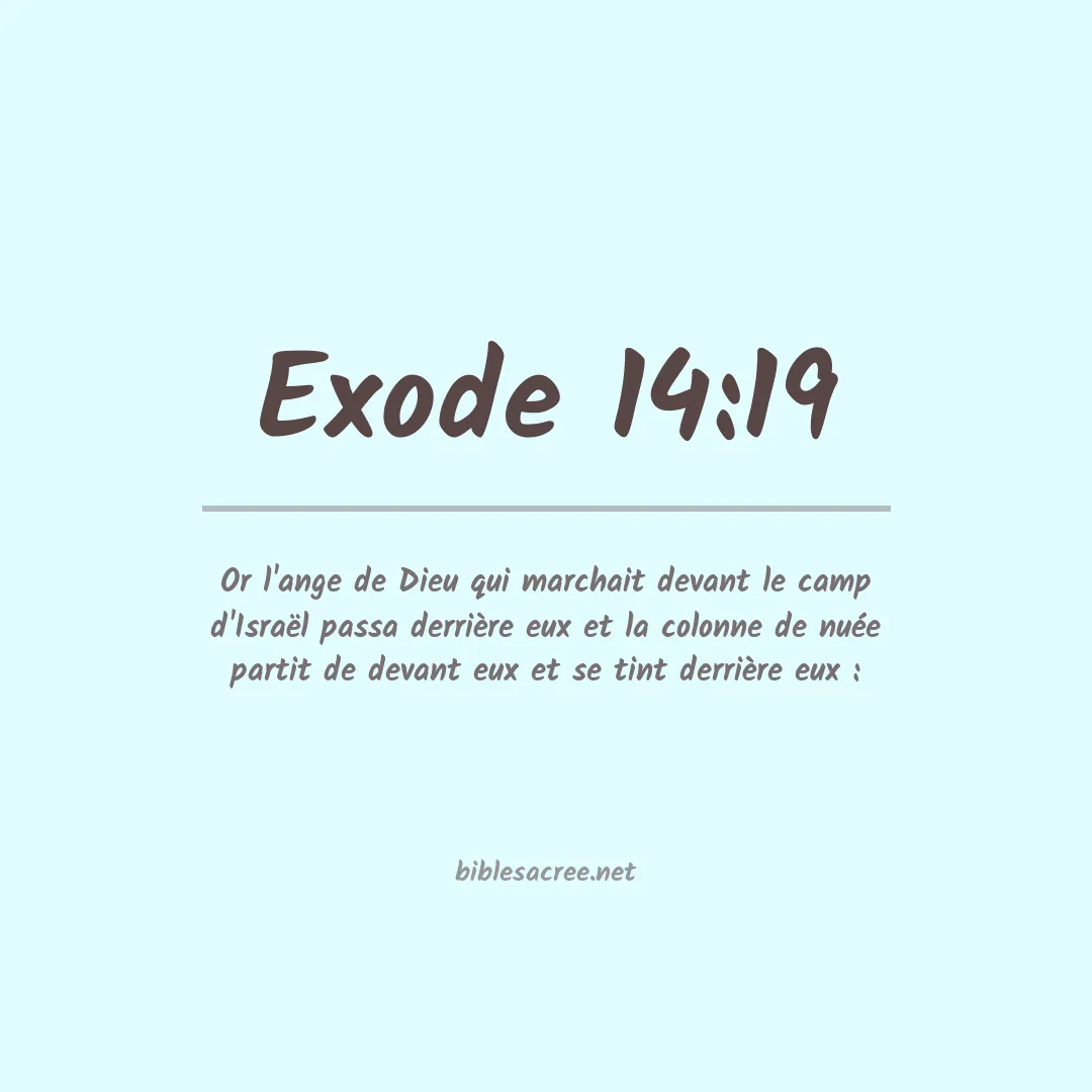 Exode - 14:19