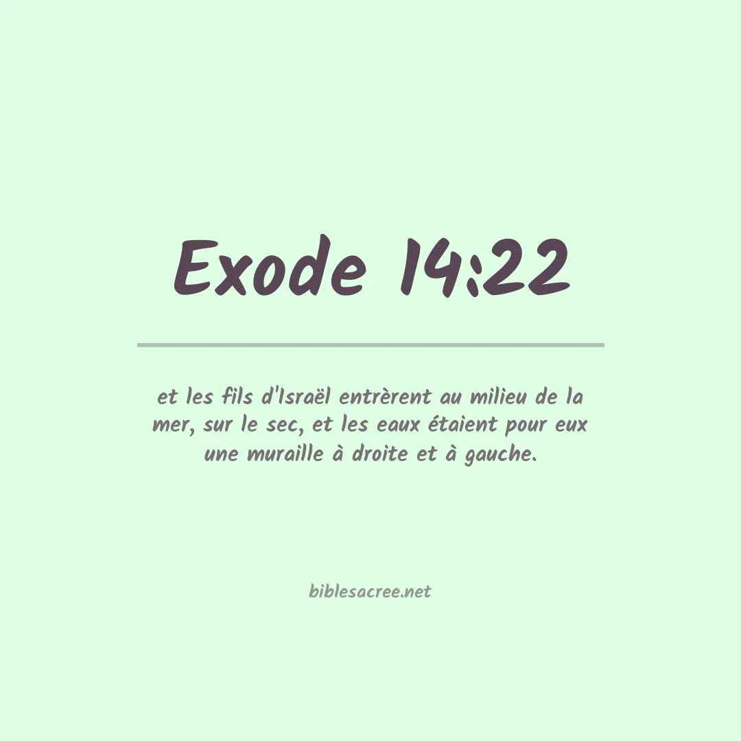 Exode - 14:22