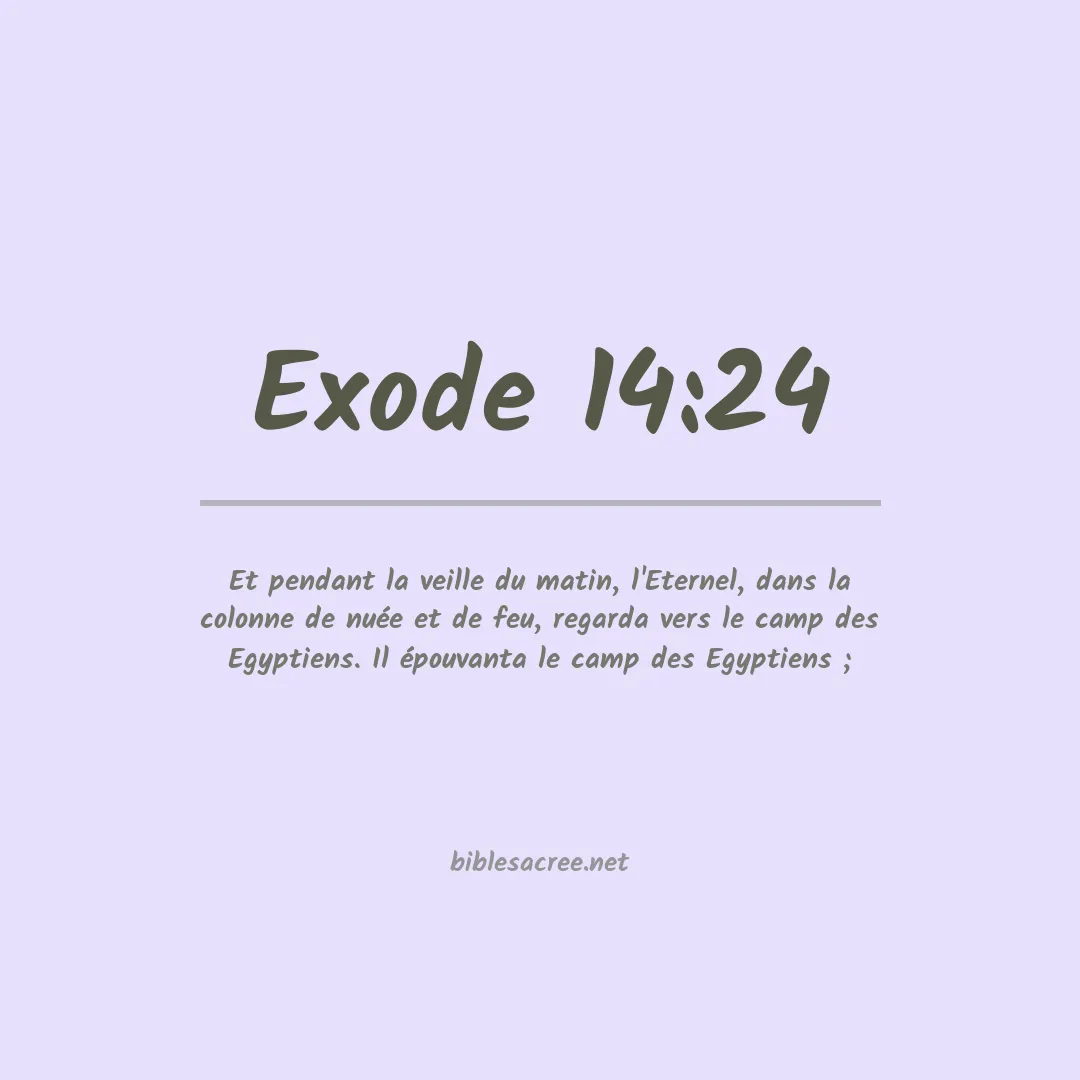 Exode - 14:24
