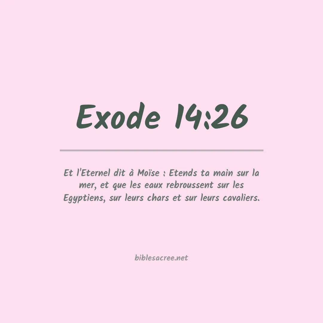Exode - 14:26
