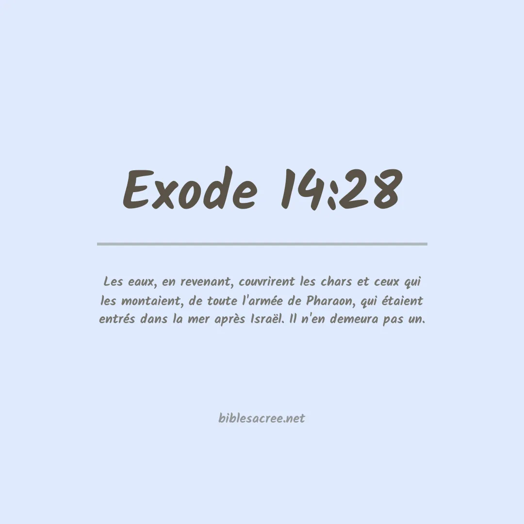 Exode - 14:28