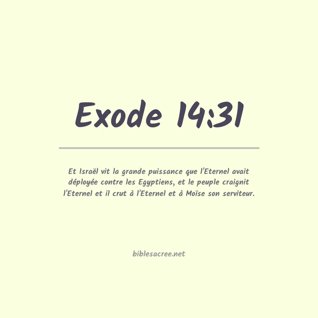 Exode - 14:31