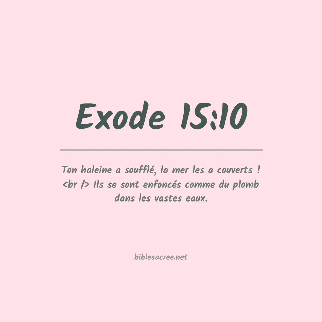 Exode - 15:10