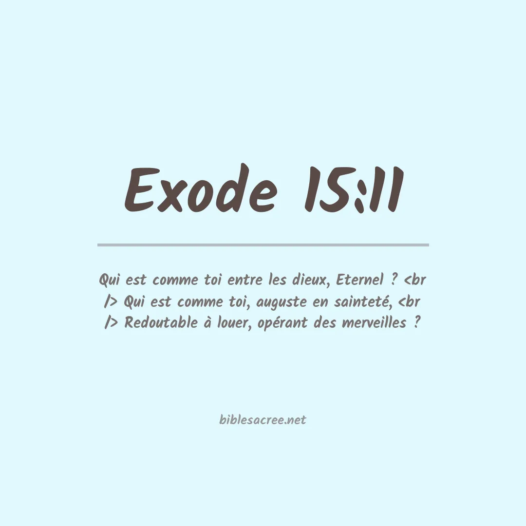 Exode - 15:11