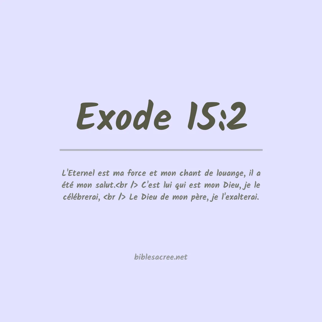 Exode - 15:2