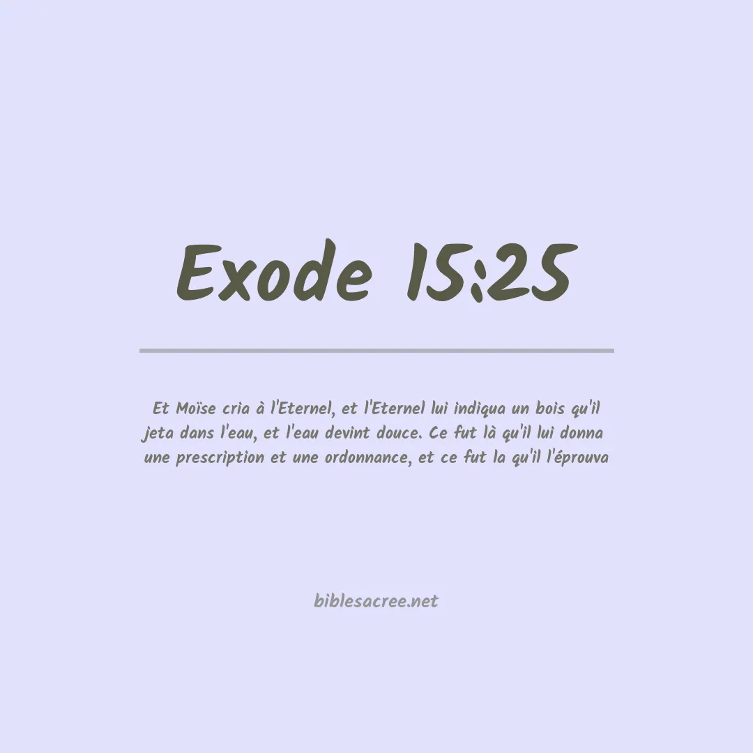 Exode - 15:25