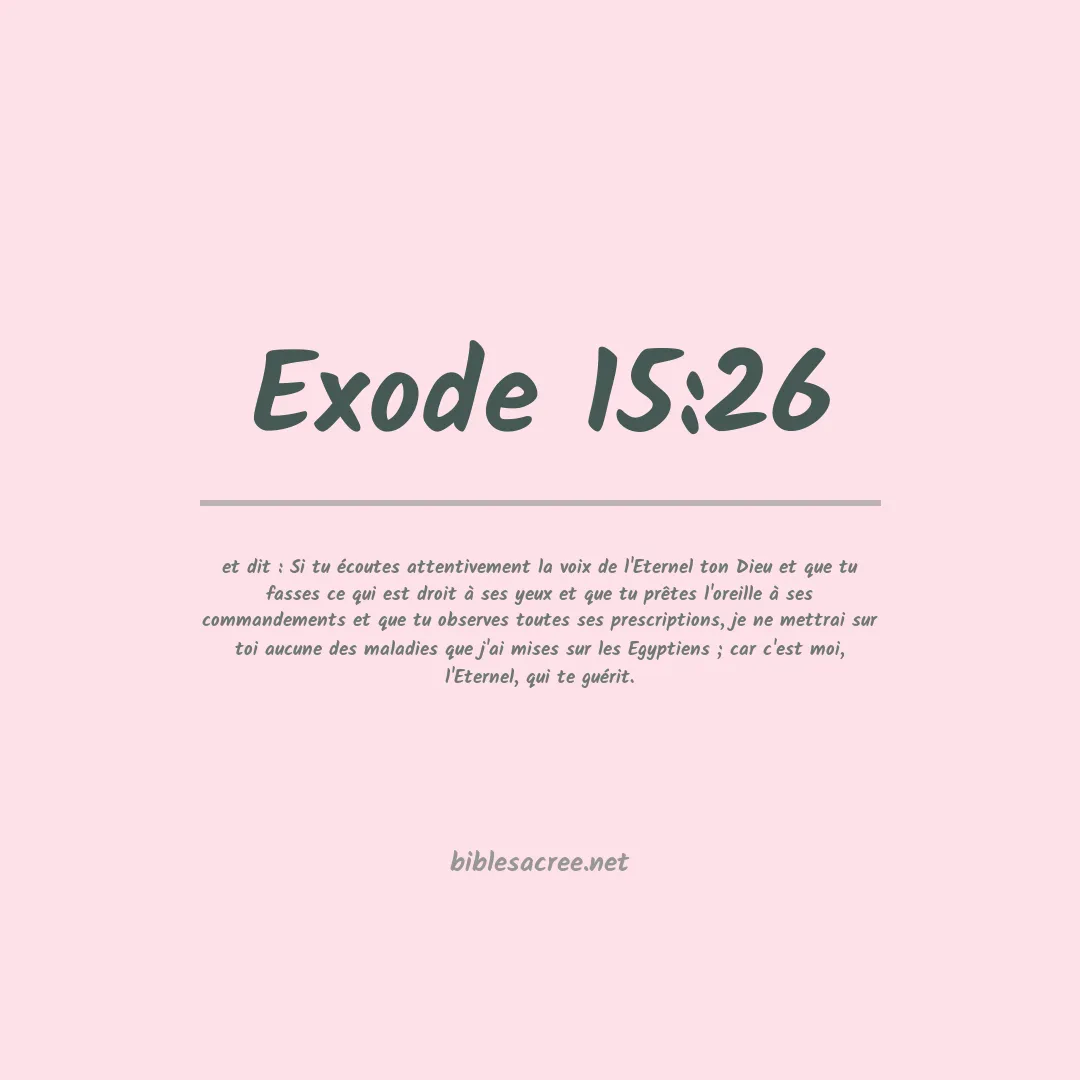 Exode - 15:26