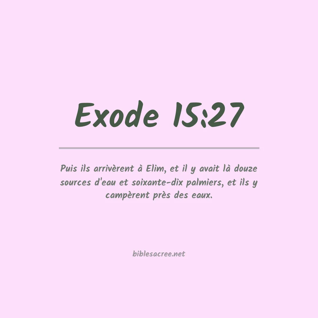 Exode - 15:27