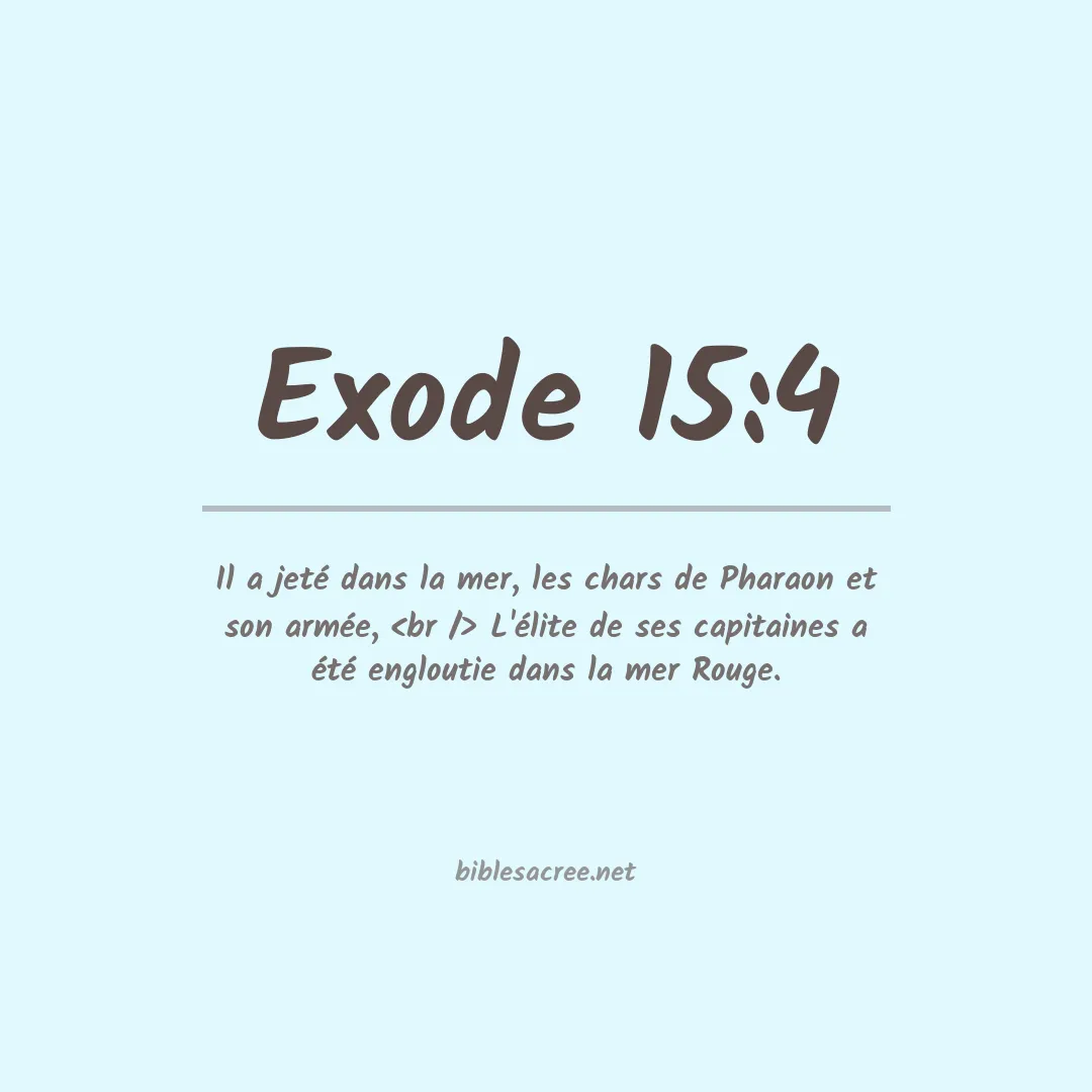 Exode - 15:4