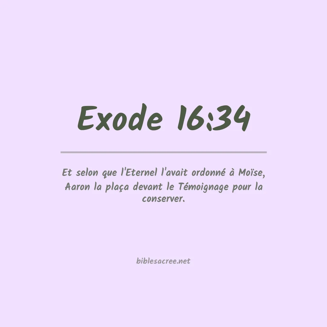Exode - 16:34