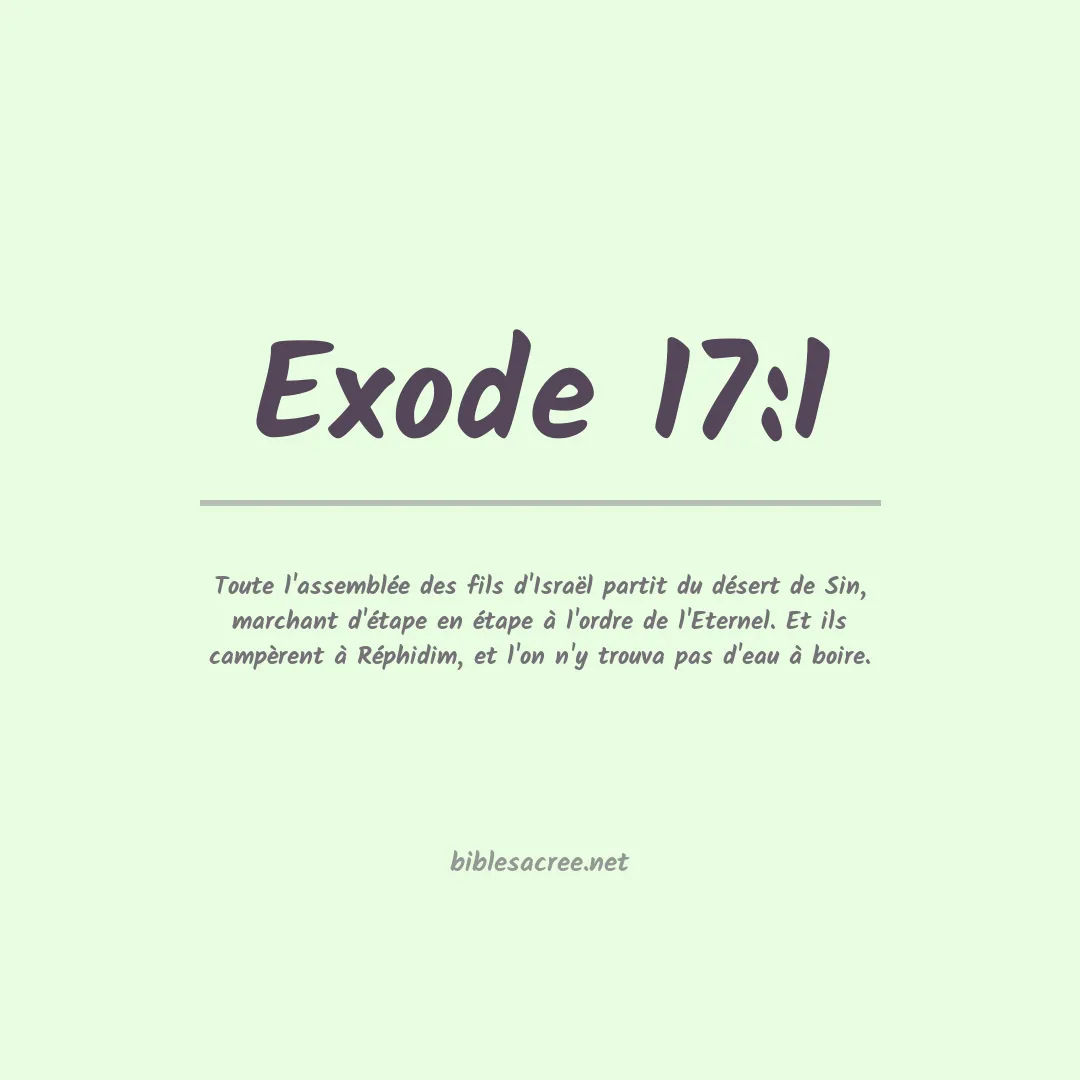 Exode - 17:1