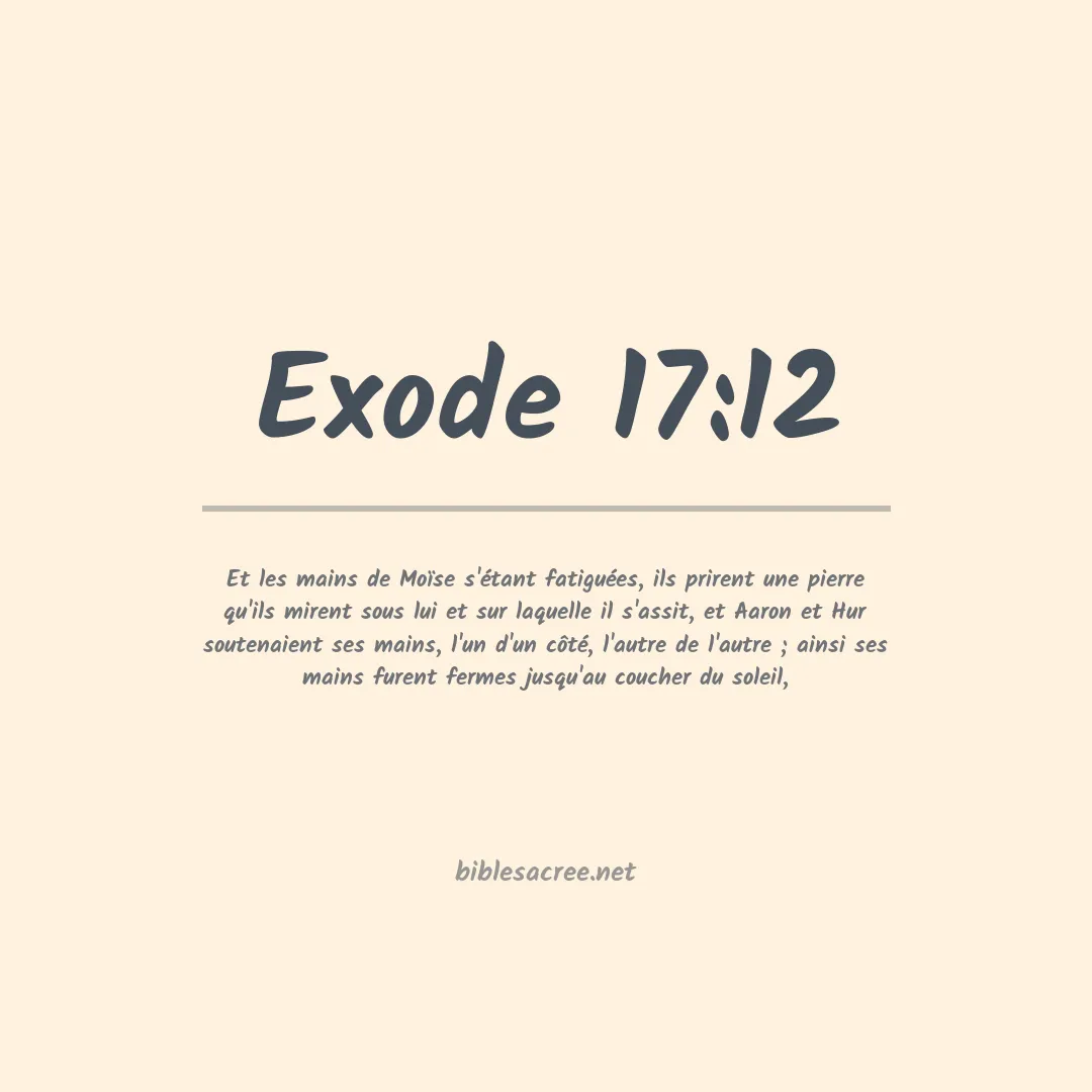 Exode - 17:12