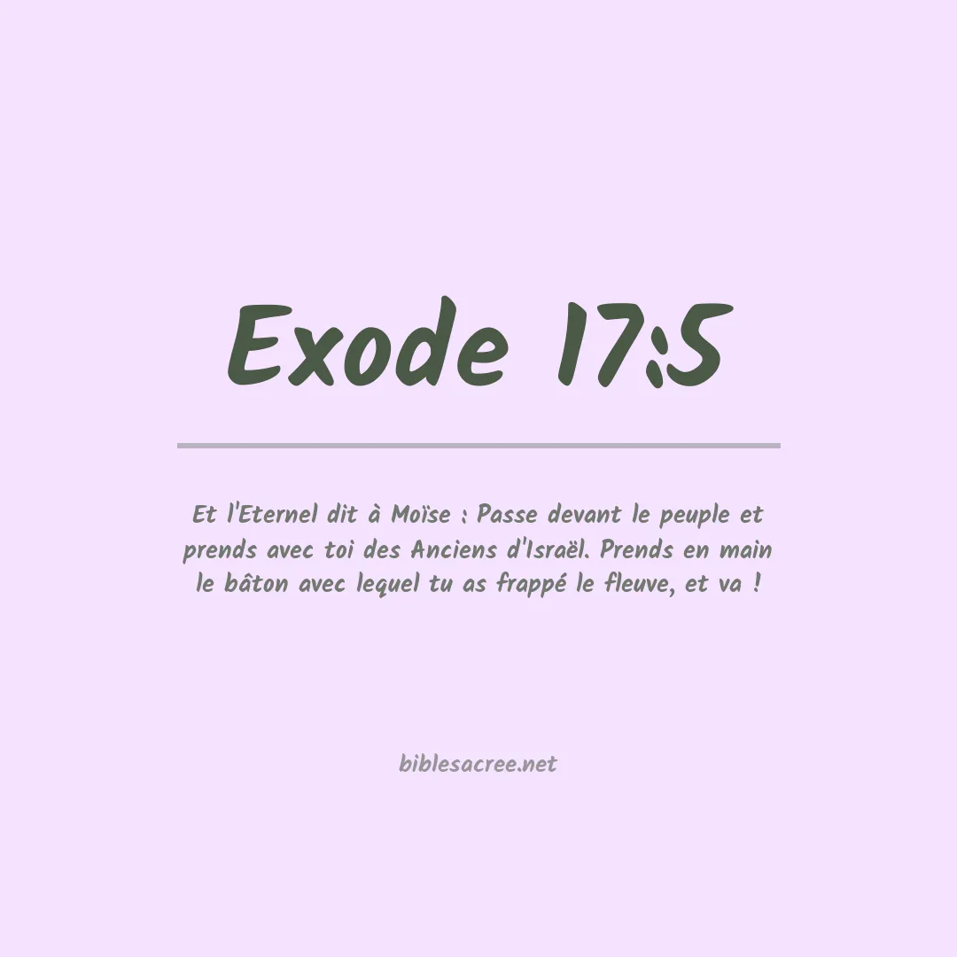 Exode - 17:5