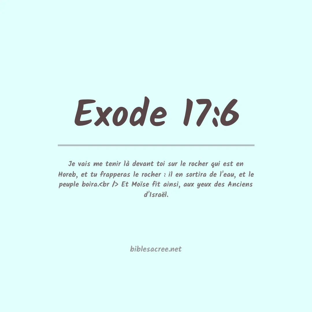 Exode - 17:6