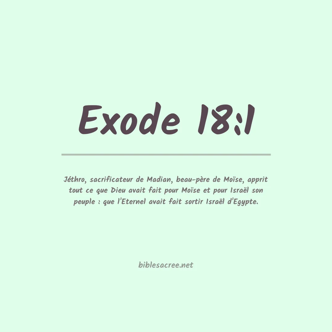 Exode - 18:1