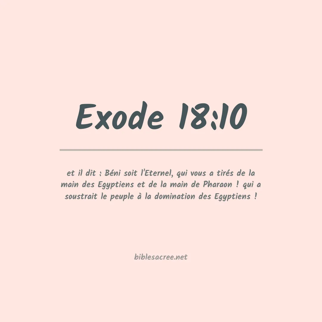 Exode - 18:10
