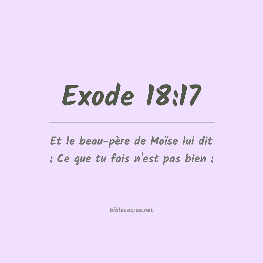 Exode - 18:17
