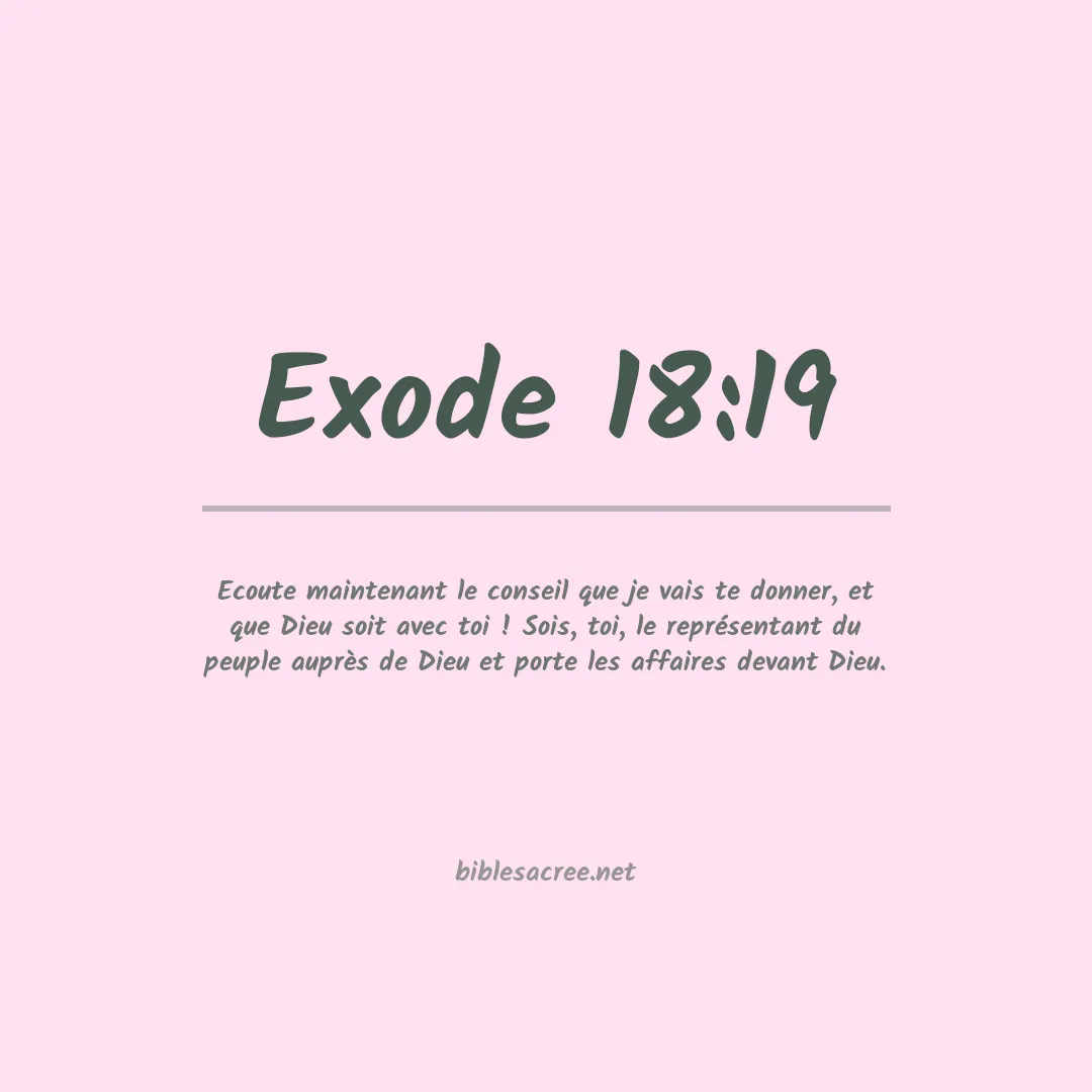 Exode - 18:19