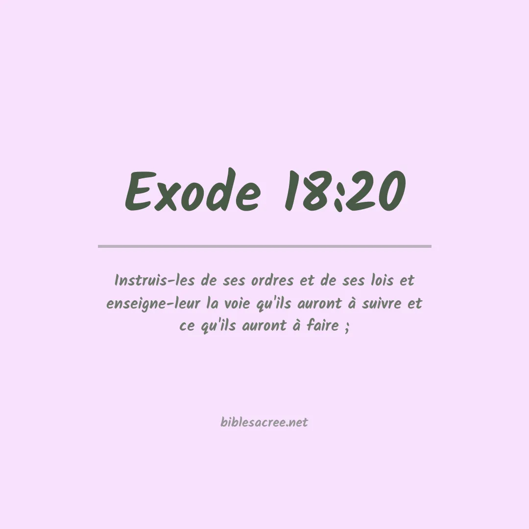Exode - 18:20