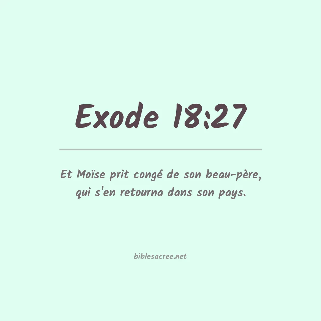 Exode - 18:27