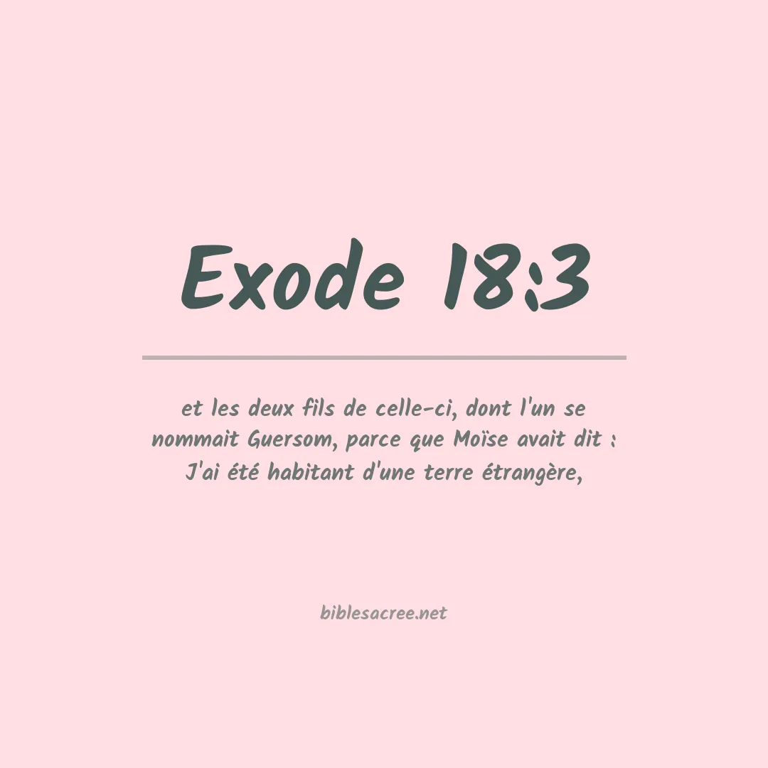 Exode - 18:3
