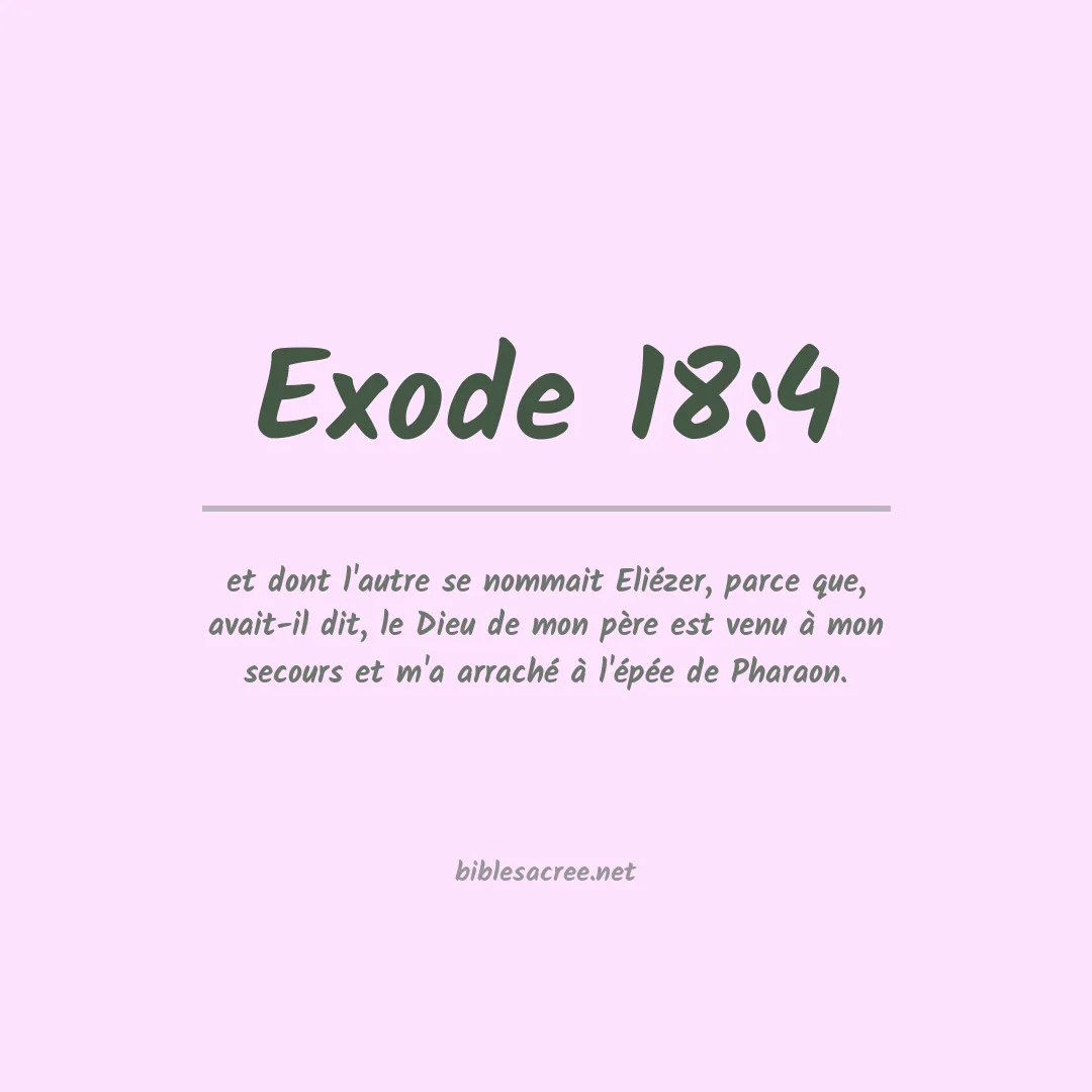 Exode - 18:4