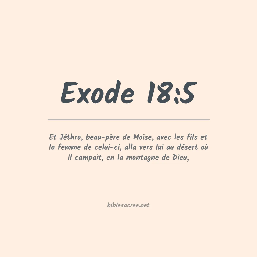 Exode - 18:5