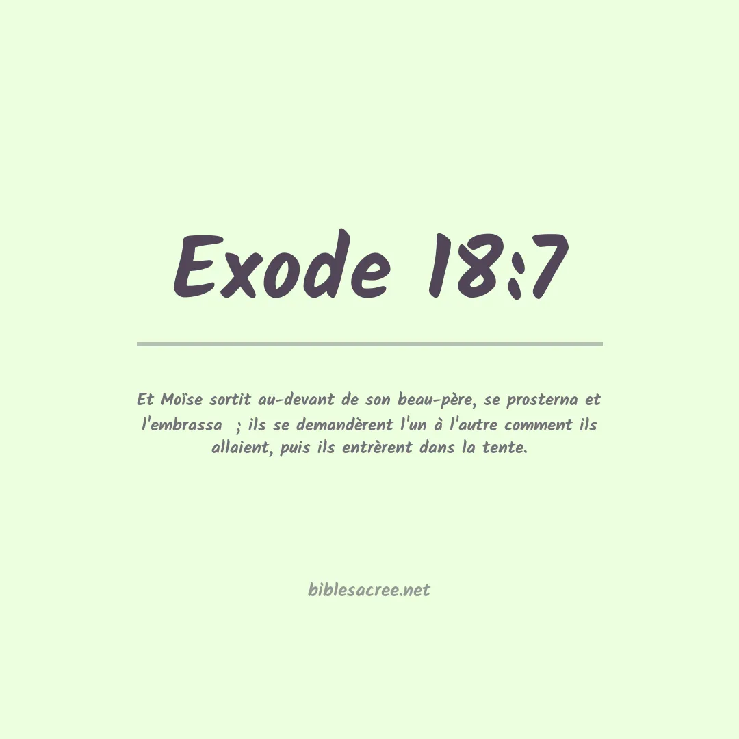 Exode - 18:7