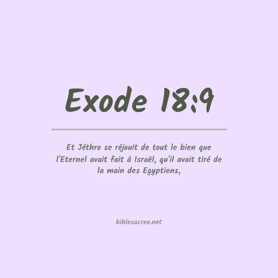 Exode - 18:9