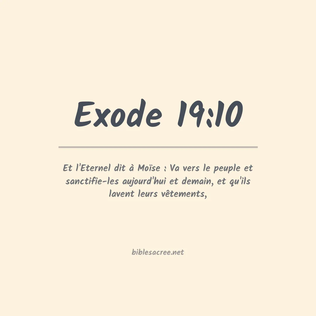 Exode - 19:10