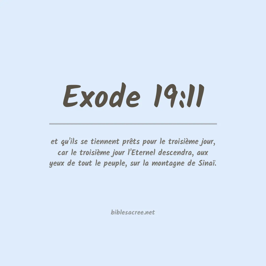 Exode - 19:11