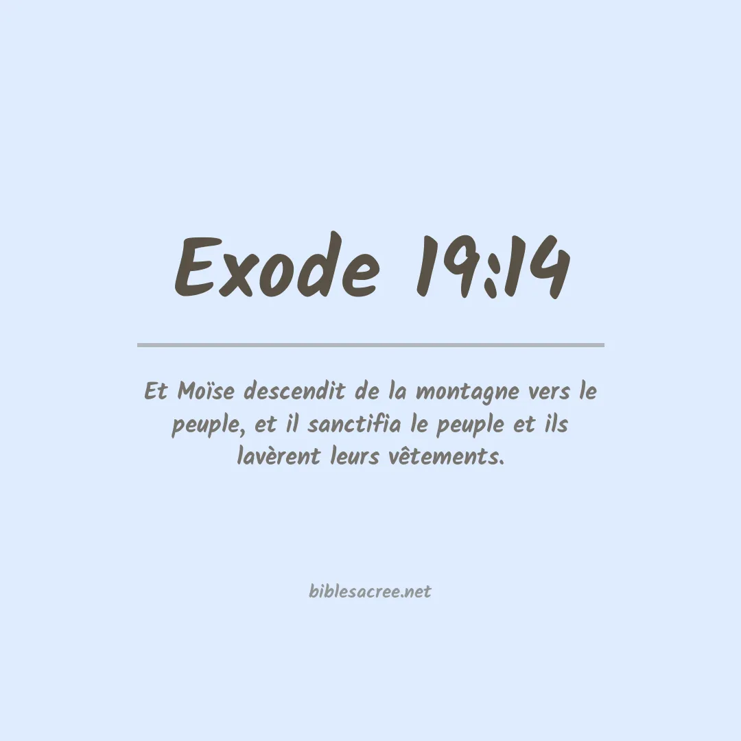Exode - 19:14