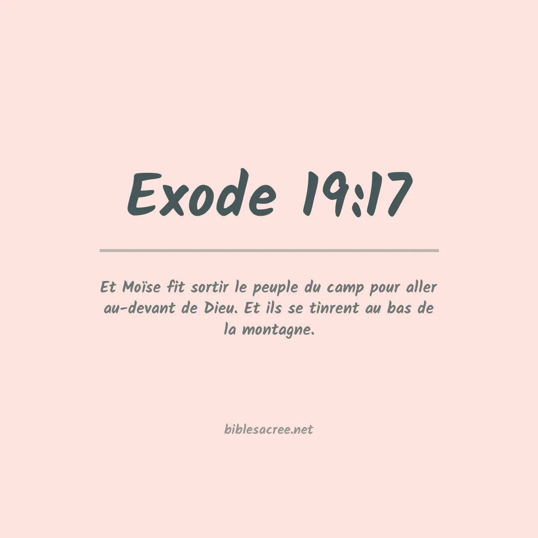 Exode - 19:17