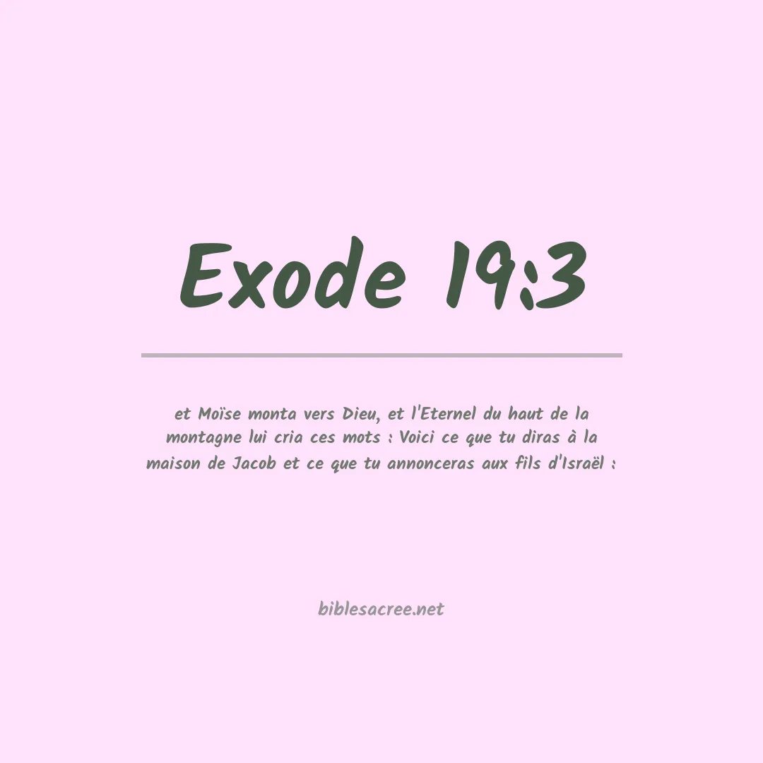 Exode - 19:3