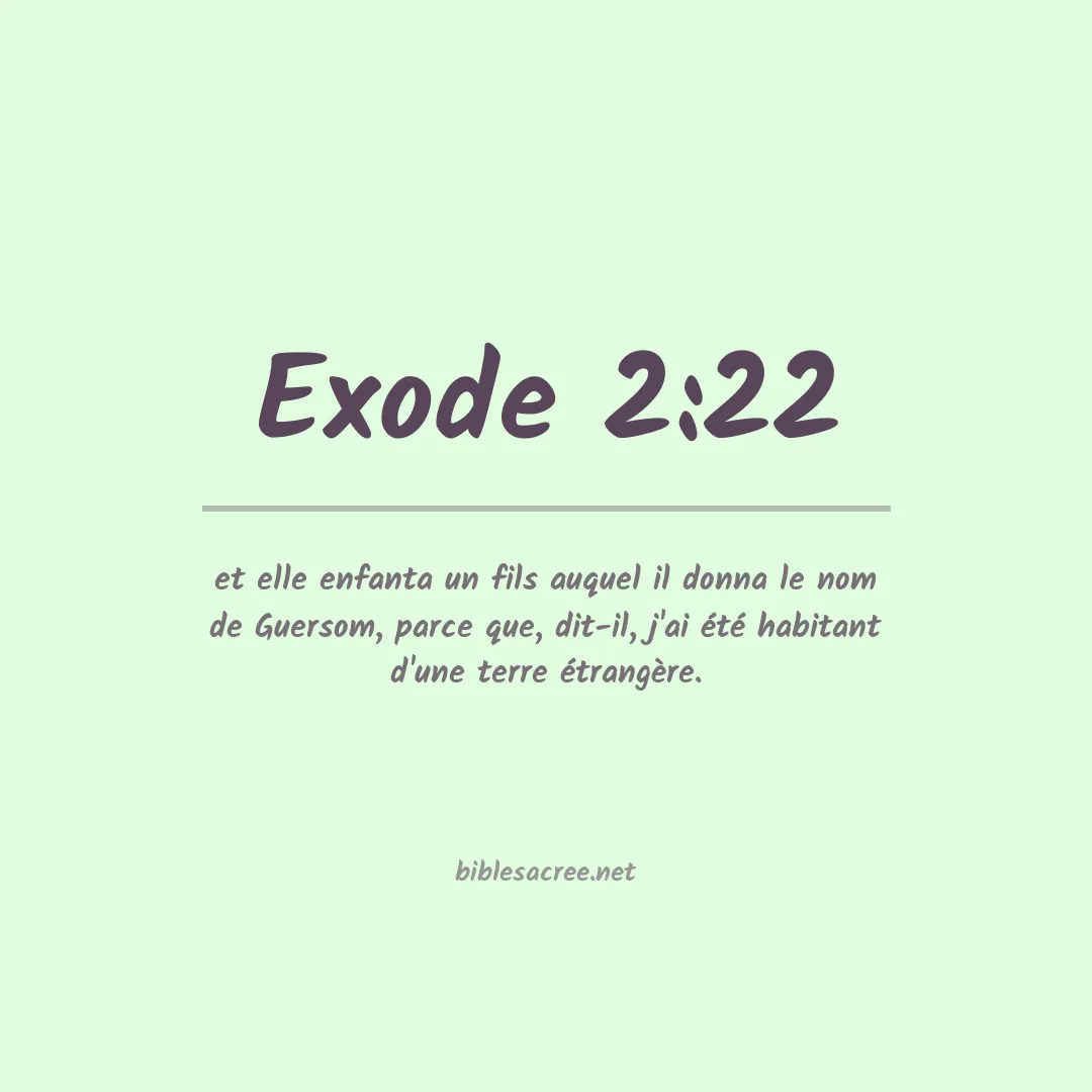 Exode - 2:22