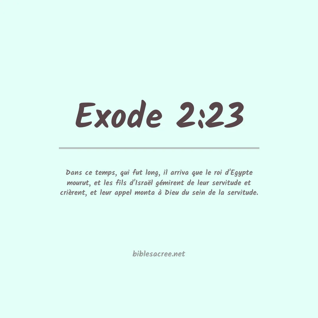 Exode - 2:23